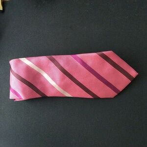Men's Hugo boss pink striped tie
